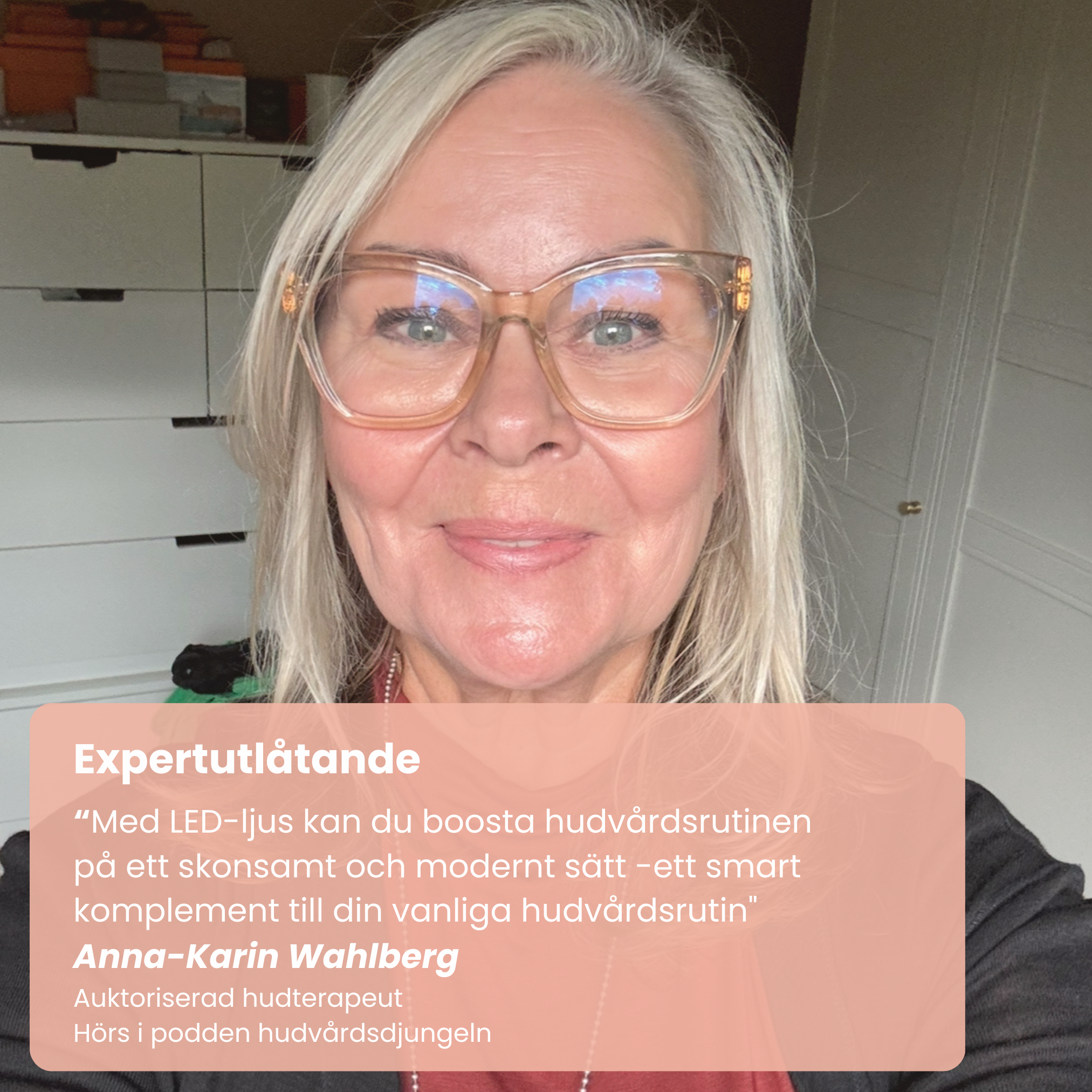 Skinboostende LED-halsbånd