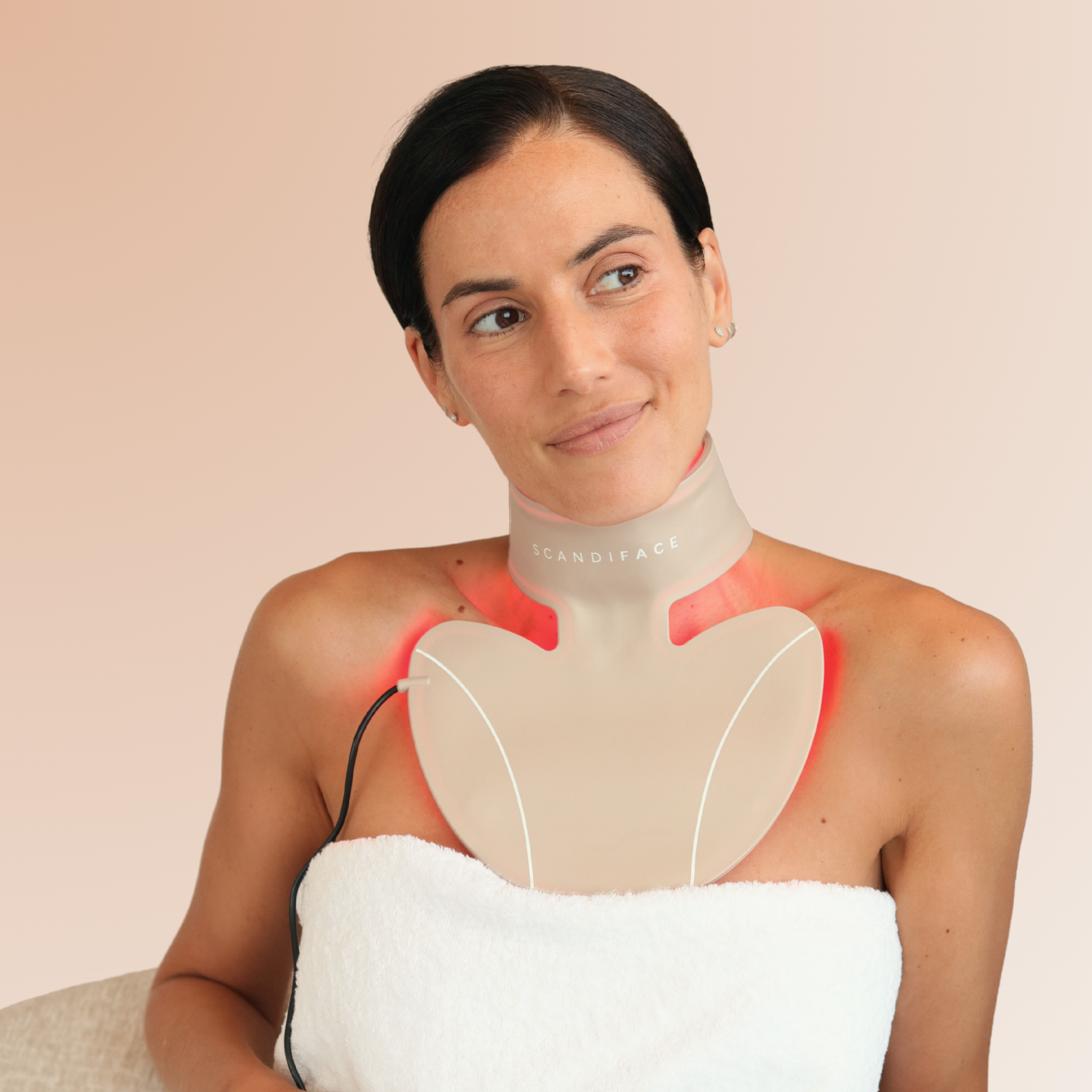 Skinboostende LED-halsbånd