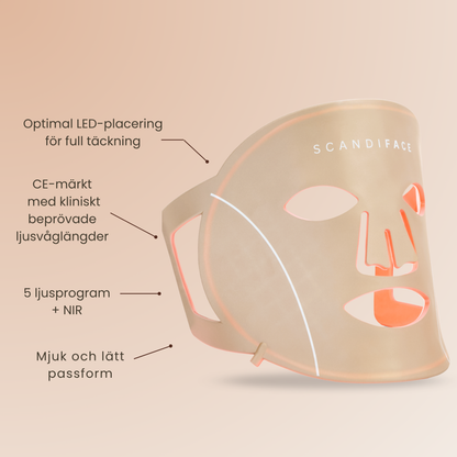 Skinboosting LED-maske
