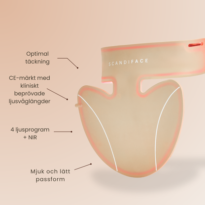 Skinboostende LED-halsbånd